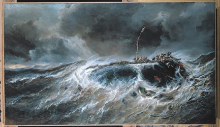 Naufragio del velero de tres mástiles The Emily en 1823, 1865
